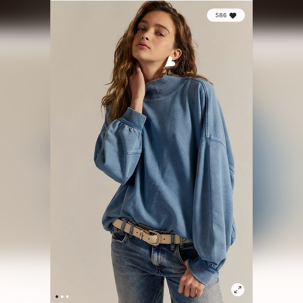 NFS! SOLD OUT LIMITED EDITION Free People We The Free Alex Turtleneck Mock Neck